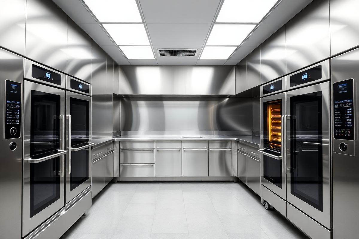 Professional stainless steel commercial kitchen equipment